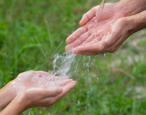 Clean water project in rural village